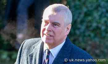 Prince Andrew joins the Queen at Norfolk church service