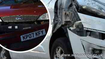 At least 20 cars damaged by stolen van rampaging through Cardiff causing trail of destruction