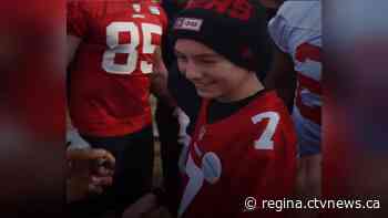 Sask. boy’s wish granted, meets favourite NFL team