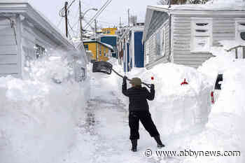 Armed Forces being mobilized to help Eastern Newfoundland dig out