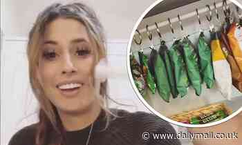 Stacey Solomon showcases her VERY organised crisp cupboard