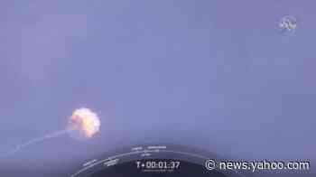 SpaceX rocket explodes after liftoff as planned; Crew Dragon capsule escapes fireball