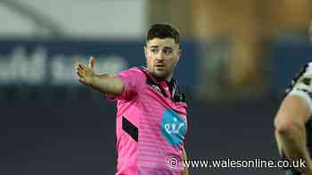 Welsh referee at centre of controversy as rugby team plays on with 15 men after player receives yellow card