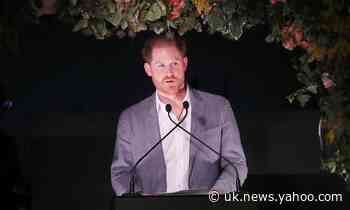 Prince Harry gives emotional speech on decision to step down