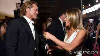 Brad Pitt & Jennifer Aniston Have Loving Reunion at SAG Awards
