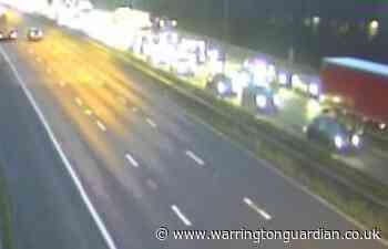 Hour-long delays after crash on M6 in Warrington