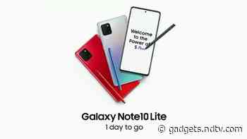 Samsung Galaxy Note 10 Lite to Launch in India Tomorrow: Expected Price, Specifications