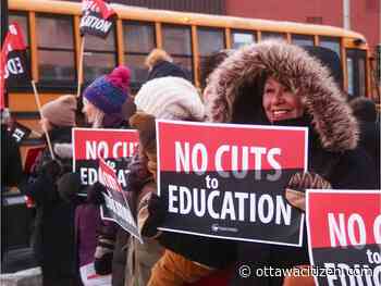 Public elementary schools close in Ottawa as teachers stage one-day strike