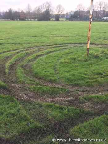 'Disgraceful' quad bike vandals rip up Horwich pitches