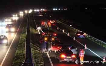 File A7 vanuit Drachten richting Groningen door ongeval meerdere voertuigen