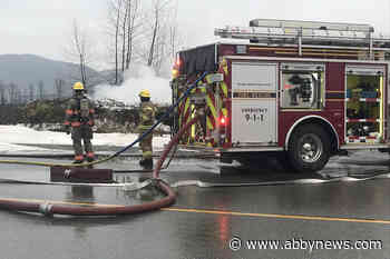 Fire breaks out at Mission wharf