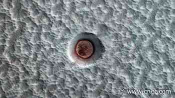 NASA watched the ice in this Mars crater dance over a dozen years     - CNET