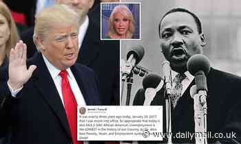 Donald Trump boasts that MLK day marks three years since he was sworn in