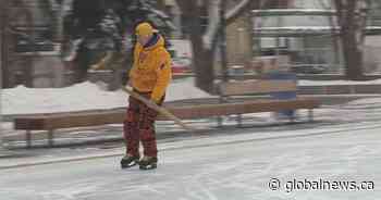 Man stops in Edmonton for leg of skating marathon for Alzheimer’s