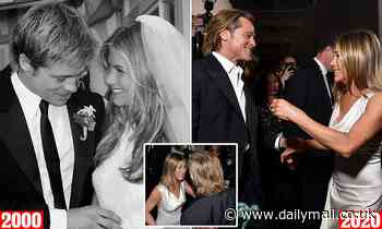 Could it be Brad and Jen the sequel? A look of love, a soft embrace...