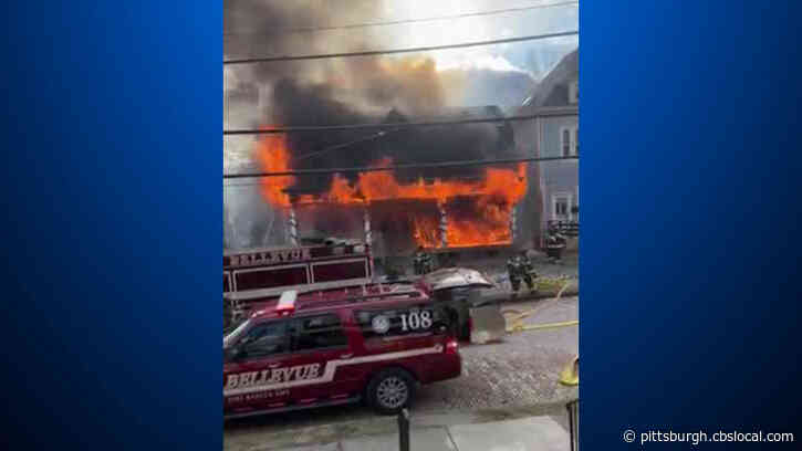 Massive Fire Damages Home In Bellevue