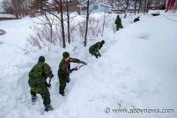 VIDEO: Soldiers trade rifles for snow shovels to help dig out St. John’s
