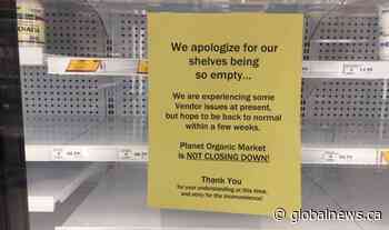 Planet Organic shelves empty as Alberta vendors claim they are owed money