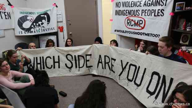 Activists occupy Freeland's office, ferry route in rally against B.C. gas pipeline