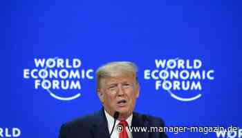 Weltwirtschaftsforum Davos: Trump attackiert Klimaschützer als "Propheten des Untergangs"