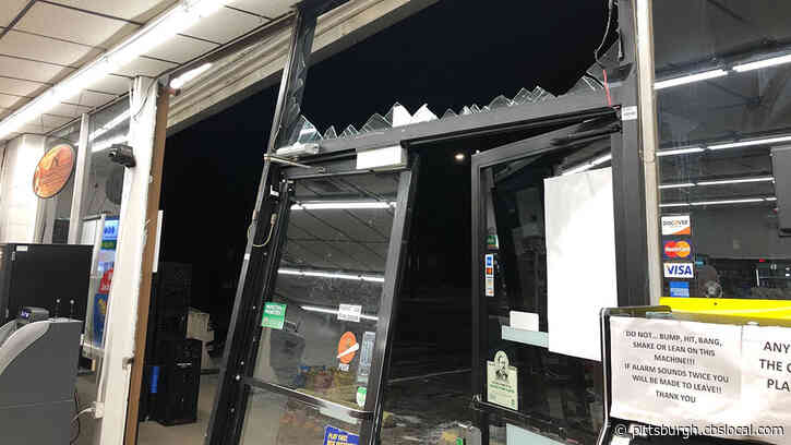 Car Smashes Into Front Of Uni-Mart In Carrick, Speeds Away From Scene