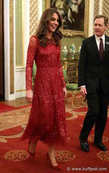 Kate Middleton Dazzles In Sequined Red Gown Amid Royal Turmoil