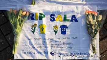 The poignant scenes in Cardiff today as Emiliano Sala is remembered one year on from plane crash