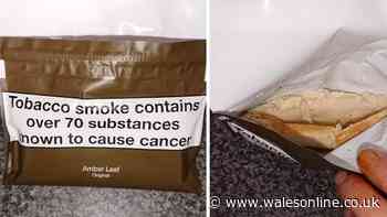 Slice of white bread found inside brand new £22 packet of tobacco