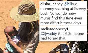 Why Jennifer Hawkins was 'mum shamed' over this innocent photo