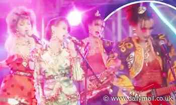 Gigi and Bella Hadid go full 80s glam as they rock out with Kaia Gerber for Moschino campaign