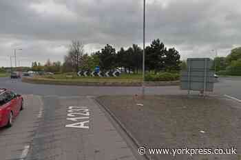 Crash at roundabout on York's outer ring road