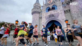 Thousands lace-up sneakers and run a marathon through Walt Disney World