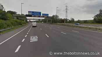 Police stop cyclist caught riding his bike down the M60