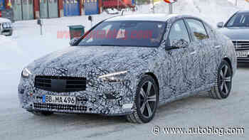 2021 Mercedes-Benz C-Class loses camouflage, shows off grille and lights
