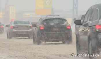 Edmonton deals with snowy commute Wednesday