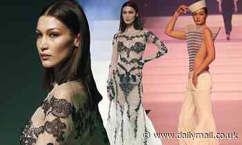 Bella and Gigi Hadid leave little to the imagination in bold sheer outfits
