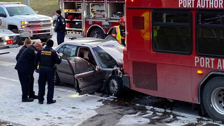 Man Dead After Crash Involving Port Authority Bus On McKnight Road