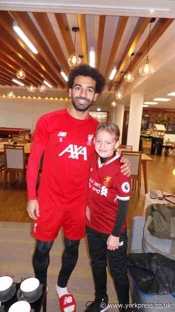 William Rhodes meets Salah and Klopp in dream visit to Liverpool FC