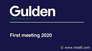 Minutes Record of first Gulden Advisory Board 2020 Meeting