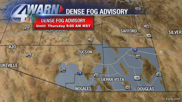 Dense Fog Advisory issued January 23 at 5:00AM MST until January 23 at 9:00AM MST by NWS Tucson AZ
