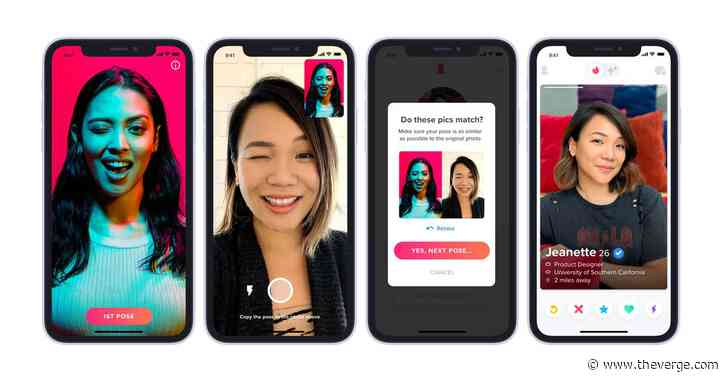 Tinder will give you a verified blue check mark if you pass its catfishing test