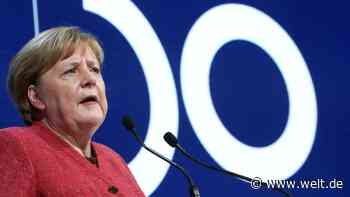 Kanzlerin Angela Merkel spricht in Davos