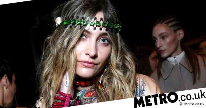 Paris Jackson looks pretty pleased with herself backstage after making Paris Fashion Week runway debut