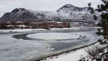 Huge ice disc makes rare appearance on South Thompson River 