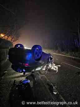'Miraculous': Motorist walks away from mangled wreck after Newtownabbey crash