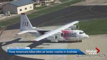 Three firefighters killed in Australia air tanker crash