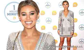 Love Island's Montana Brown looks radiant as ever in beaded minidress with a plunging neckline