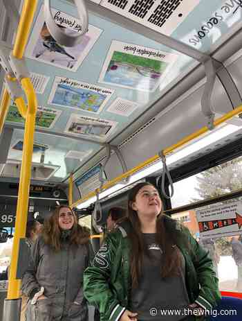 New art by local students busing around the city