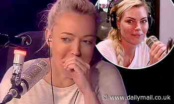 Jackie O and Sophie Monk take part in a sexually suggestive segment on KIIS FM