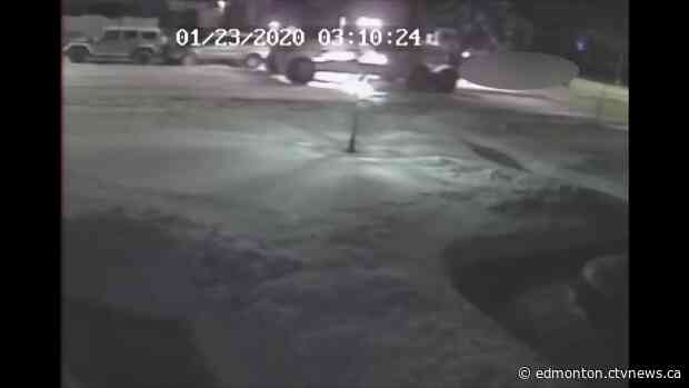 'We were quite aghast at what we spotted': City of Edmonton grader smashes into parked vehicles